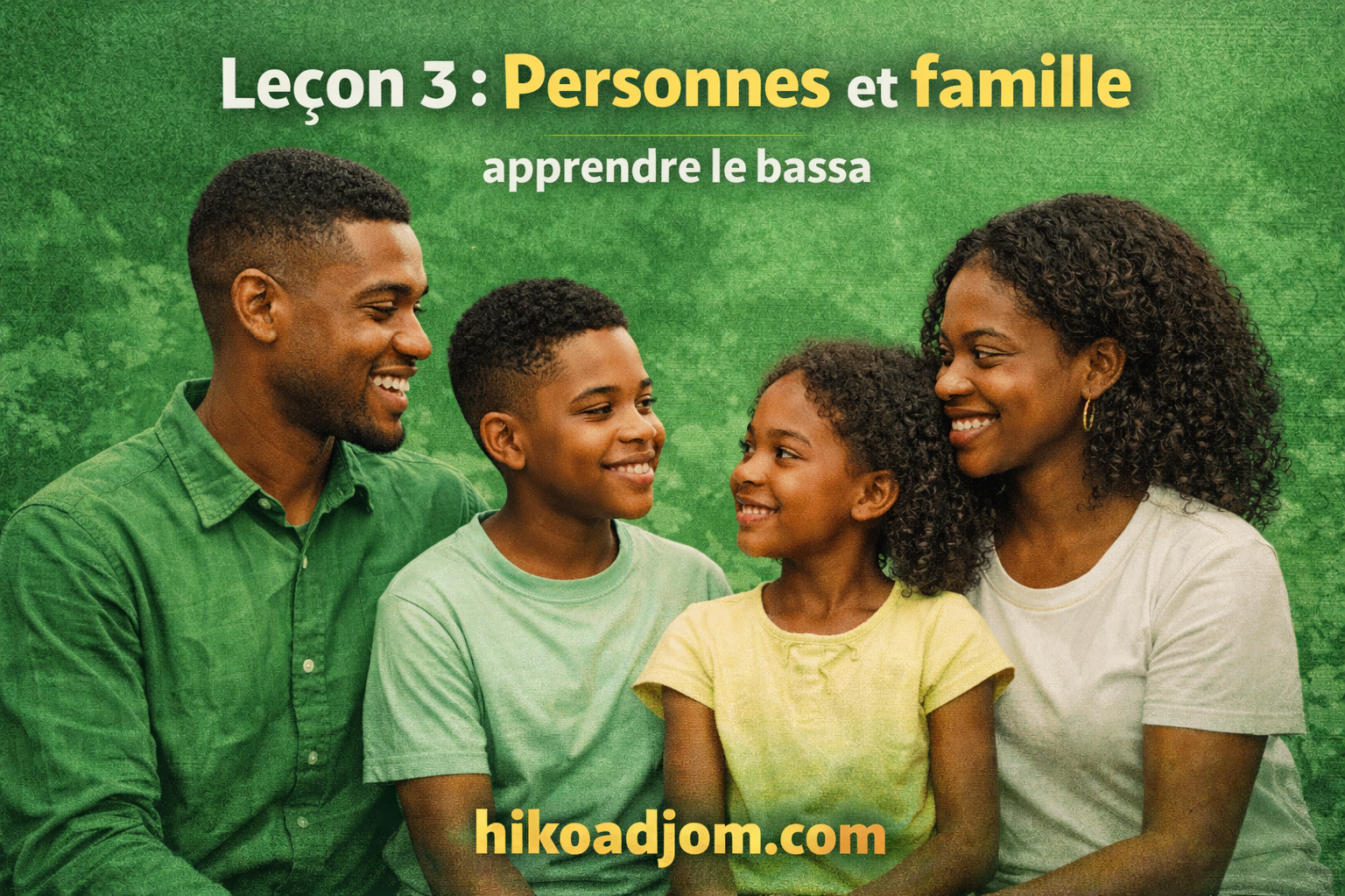 Les personnes et la famille en bassa